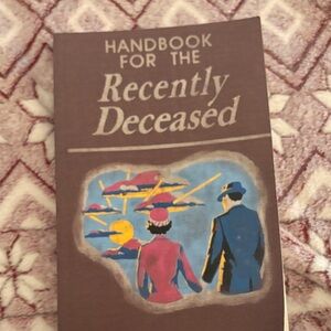 Vintage-Style Brown Handbook for the Recently Deceased